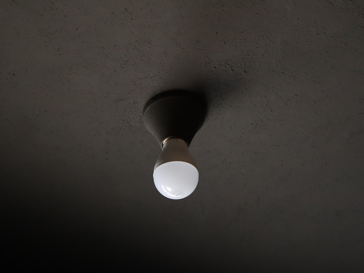 天井の照明レセップと電球