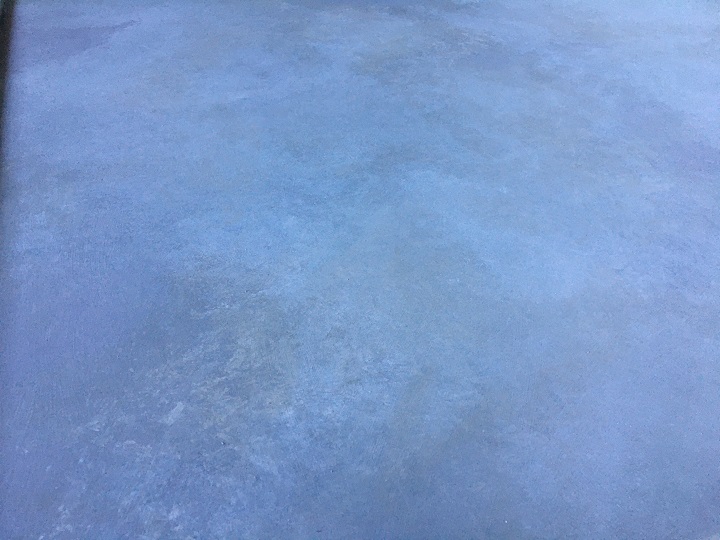 塗装後の床