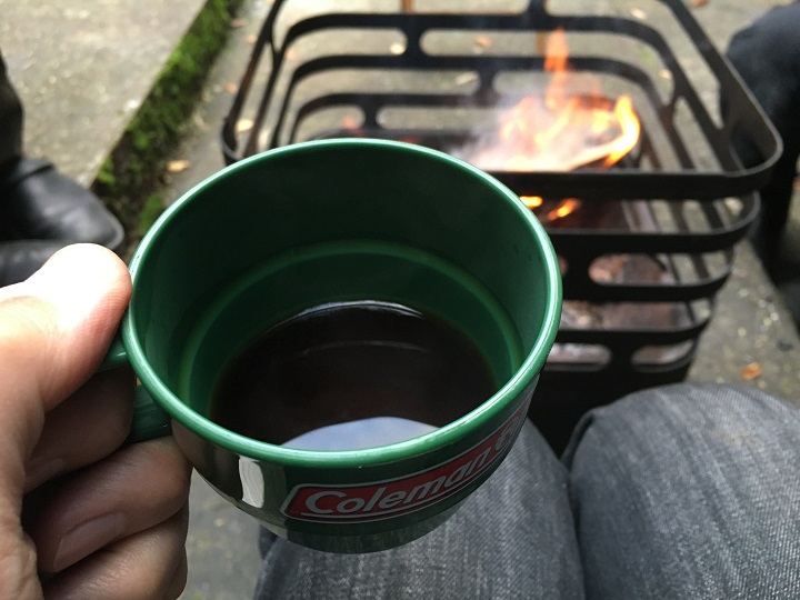 焚き火とコーヒー