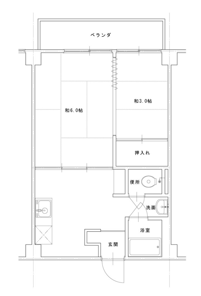 リフォーム前の間取り