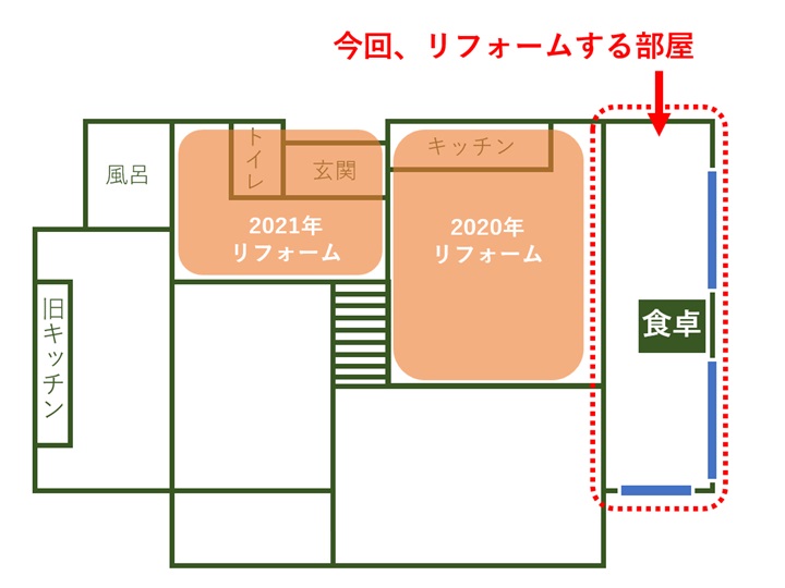 母屋の間取り