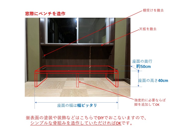 造作工事のリクエスト