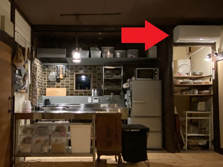母屋のエアコン