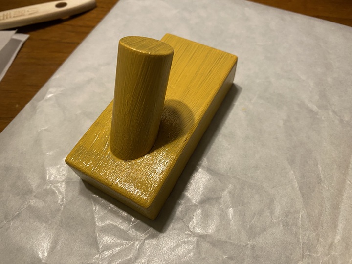 一度塗りしたフック