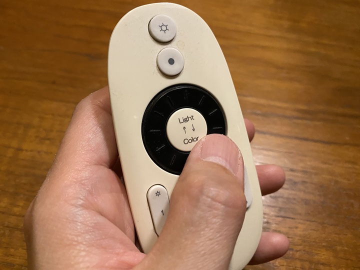 リモコンのホイールを回す