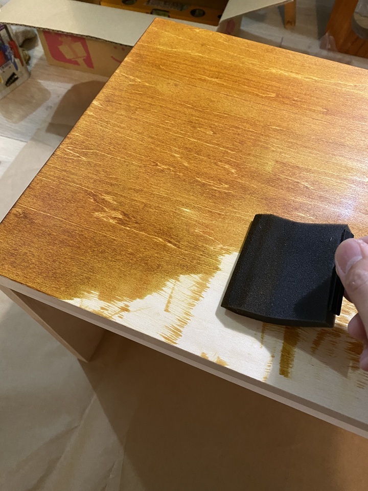 ステインの塗装