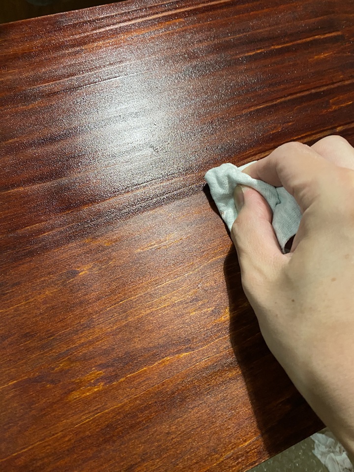 ワトコオイルのウェット研磨