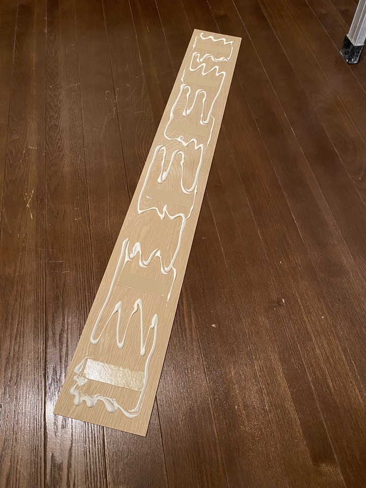 接着前のスライスウッド