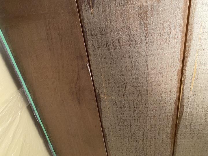 シーラー塗装前後の比較