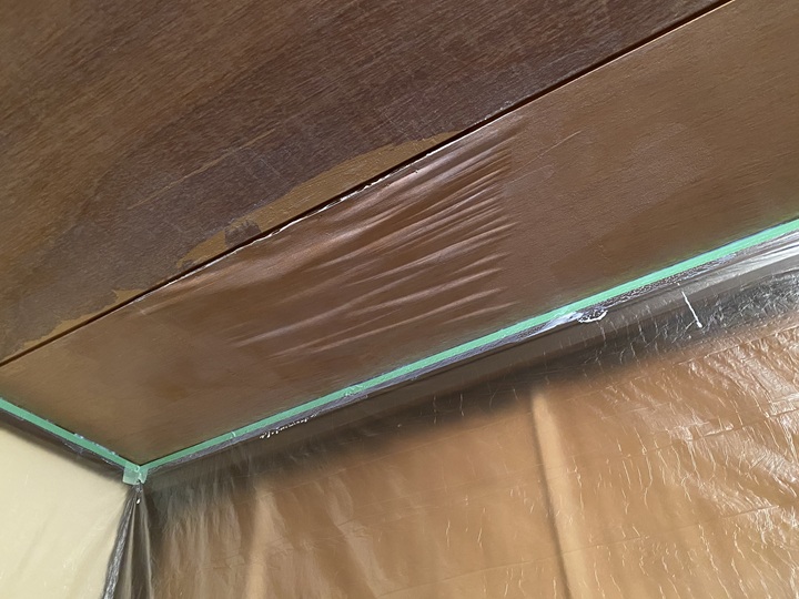 シーラー塗装後の天井