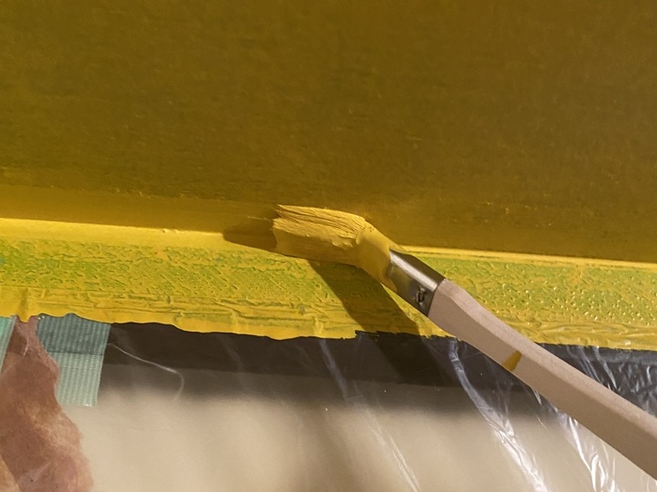 ハケによる塗装