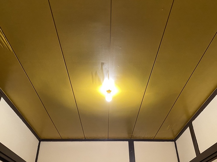 塗装後の天井