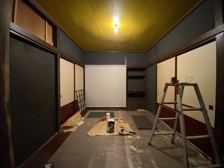 塗装後の室内