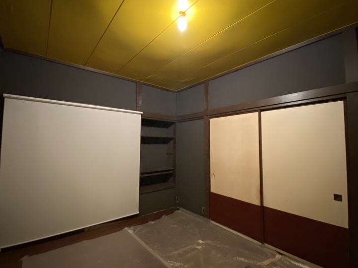 塗装後の室内