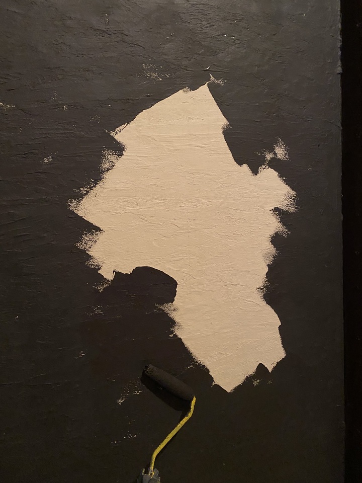 珪藻土壁の塗装