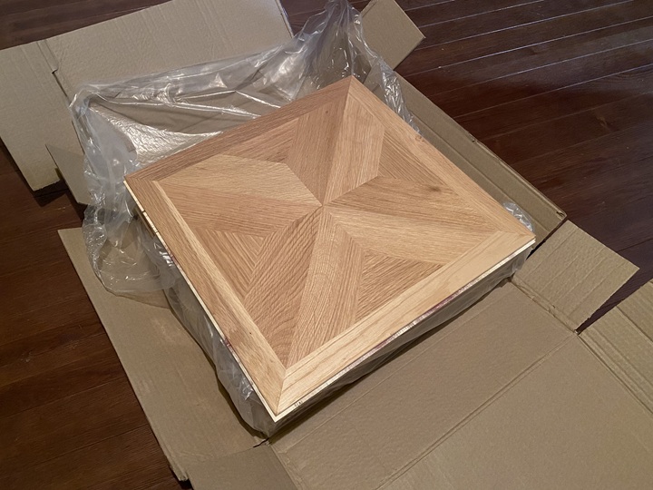 開梱したフローリング