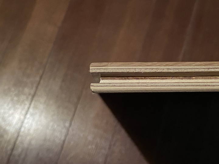 パーケットフローリングのさね