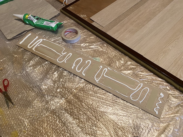 スライスウッドの接着