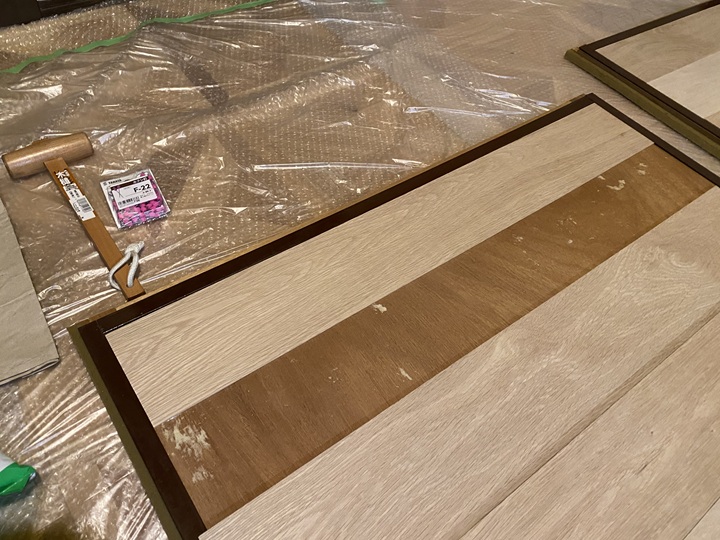 スライスウッドの接着