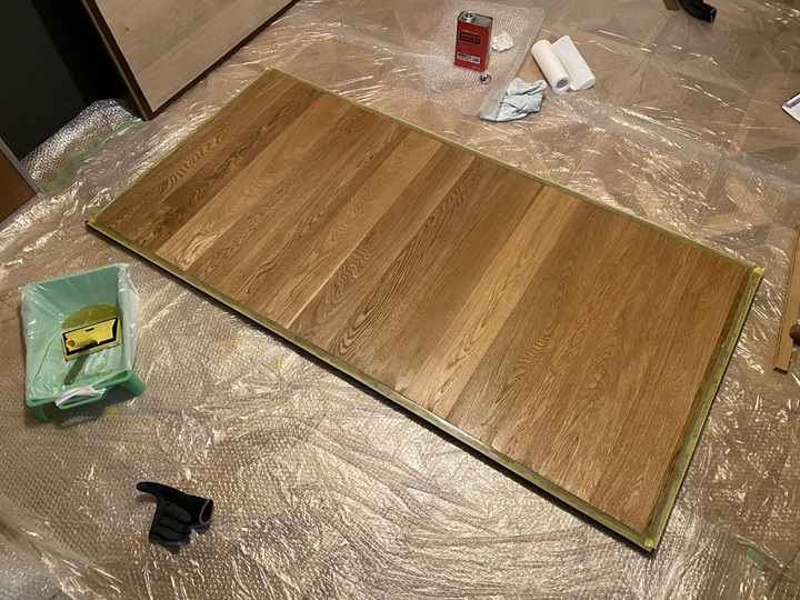 ワトコオイルを塗ったふすま