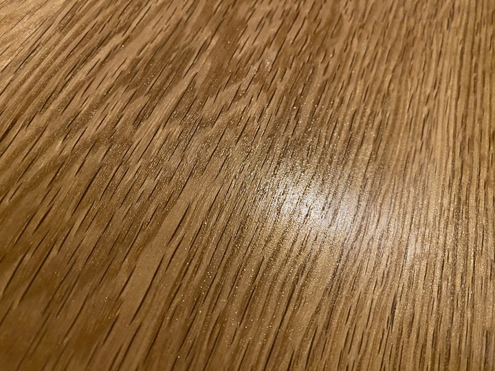 塗装後のスライスウッド