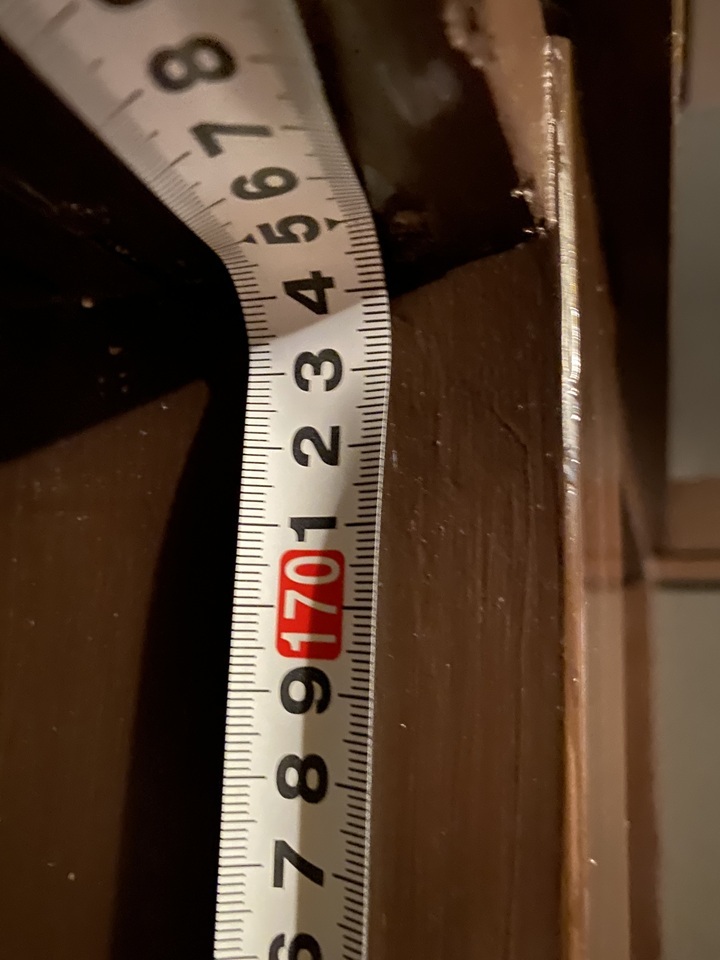 高さの採寸174センチ