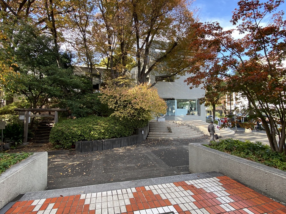 ヒルサイドテラスC棟と猿楽塚