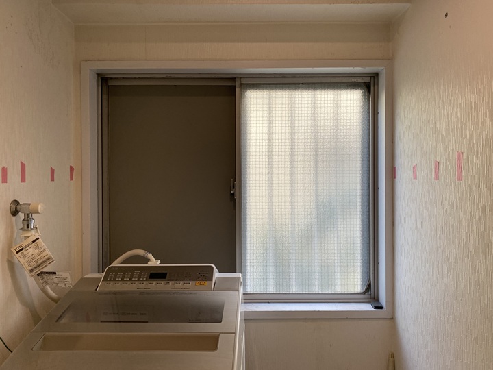 壁に付けた目印