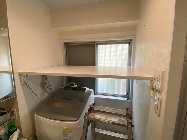 設置後の造作棚