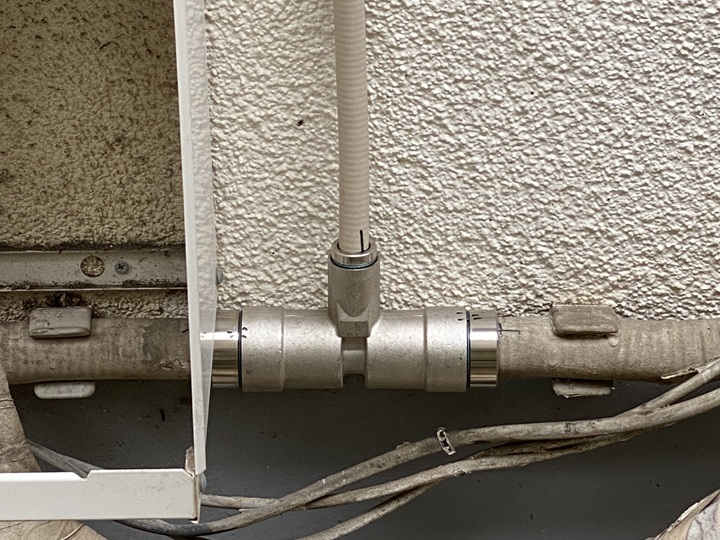 ガス管の分岐