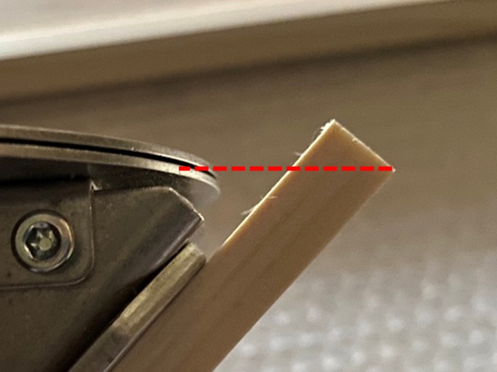 ソーガイドのセッティング