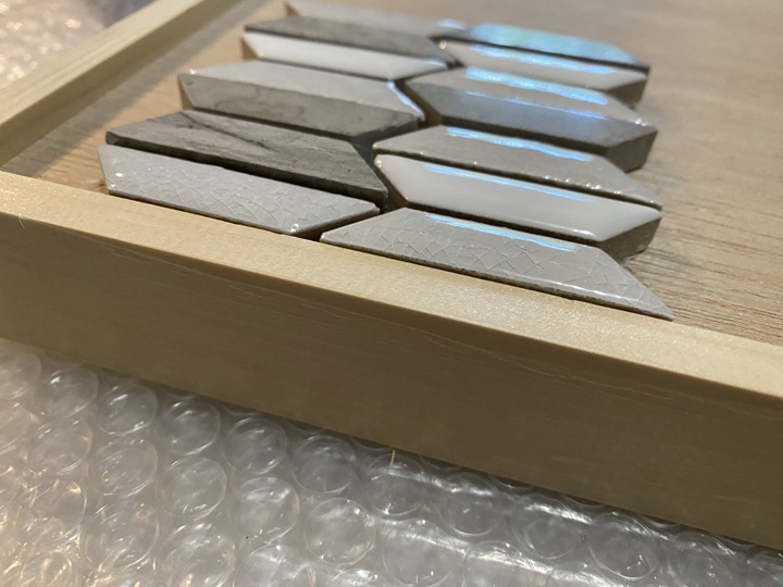 木枠とタイルの高さ