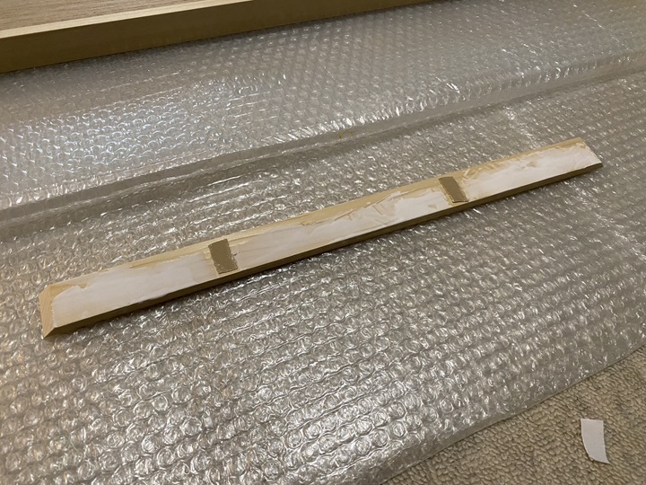 接着準備のできた木枠