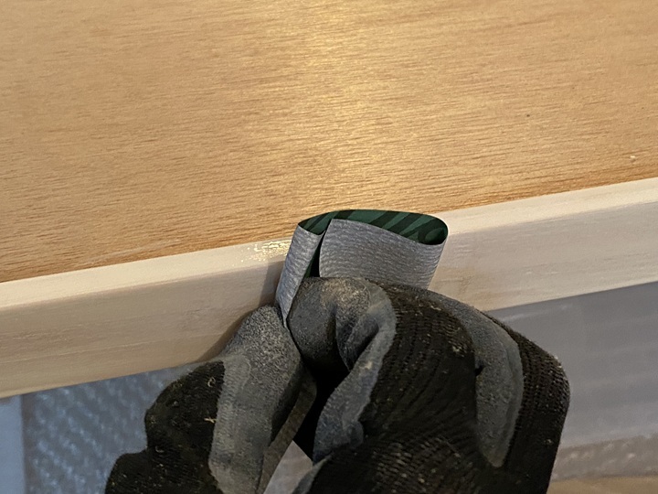 ワトコオイルのウェット研磨