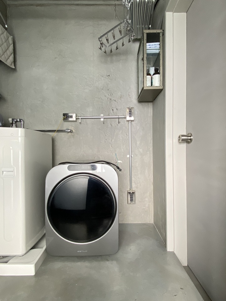 「エスティロ」設置後の脱衣所