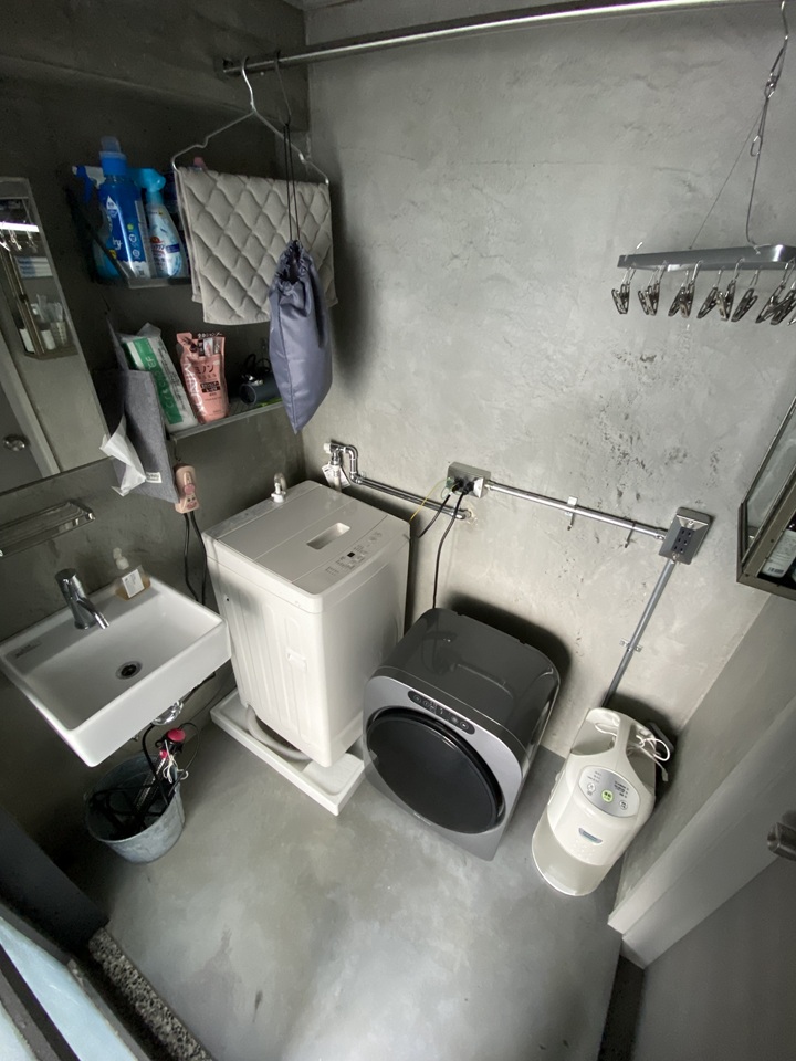 「エスティロ」設置後の脱衣所