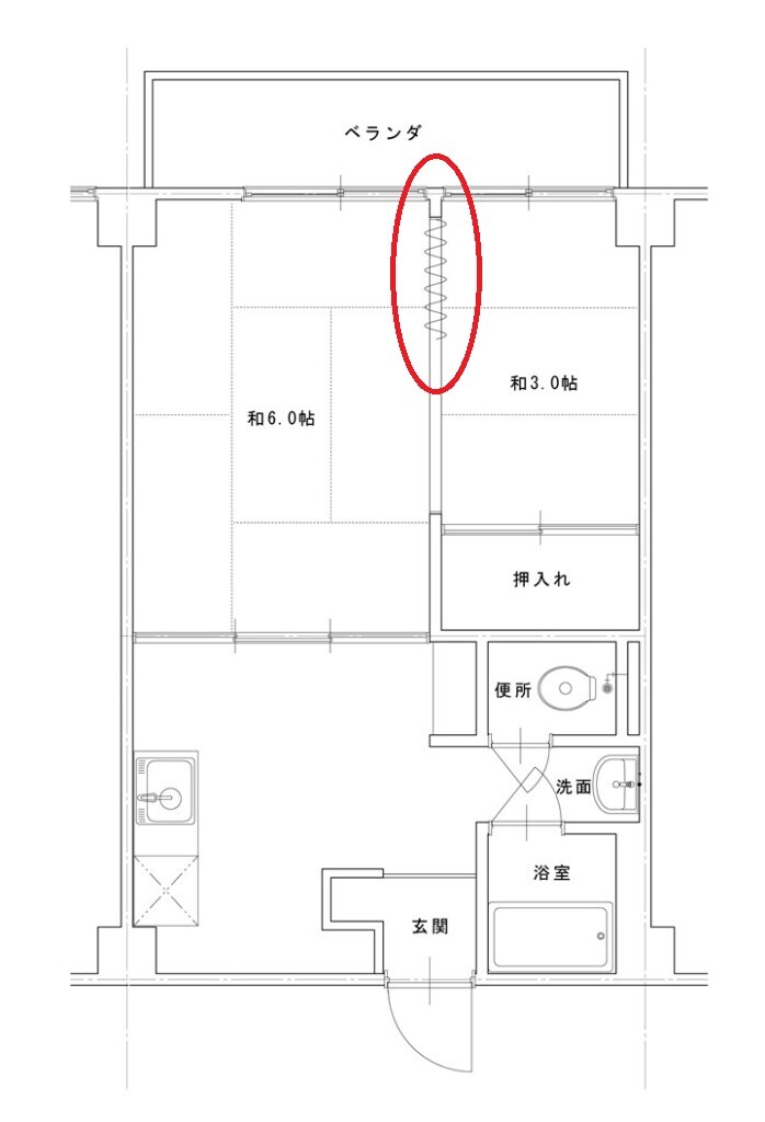 リフォーム前の間取り