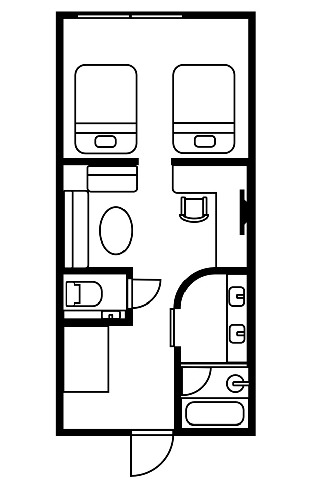 「ヒストリック・ツイン」間取り