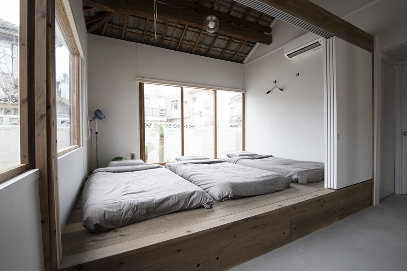 マットレスを敷いたところ