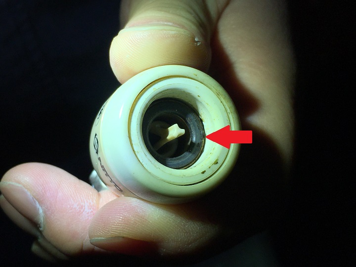 故障したガスコード