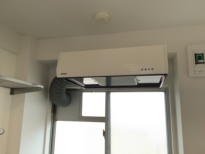 別室のレンジフード