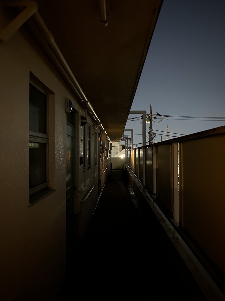 停電したマンション
