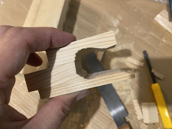 コの字型のパーツの自作