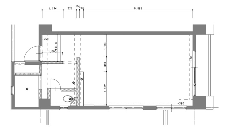 リフォーム前の間取り