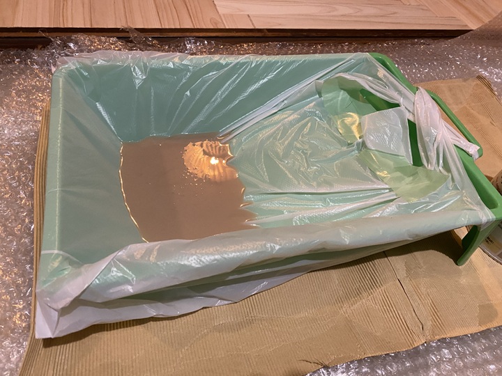 バットに注いだオスモカラー