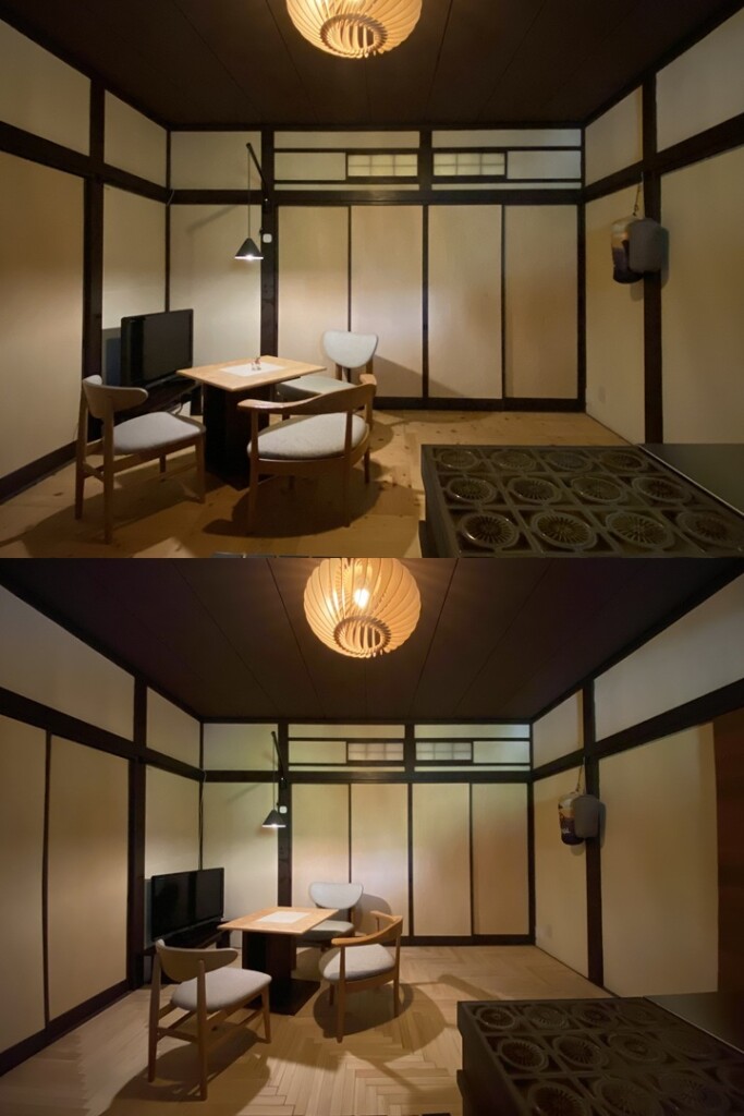 ビフォーアフターの比較