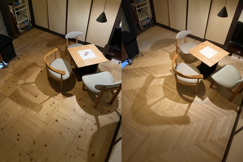 ビフォーアフターの比較
