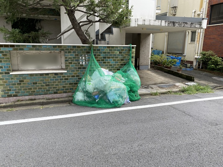マンションのゴミ捨て場