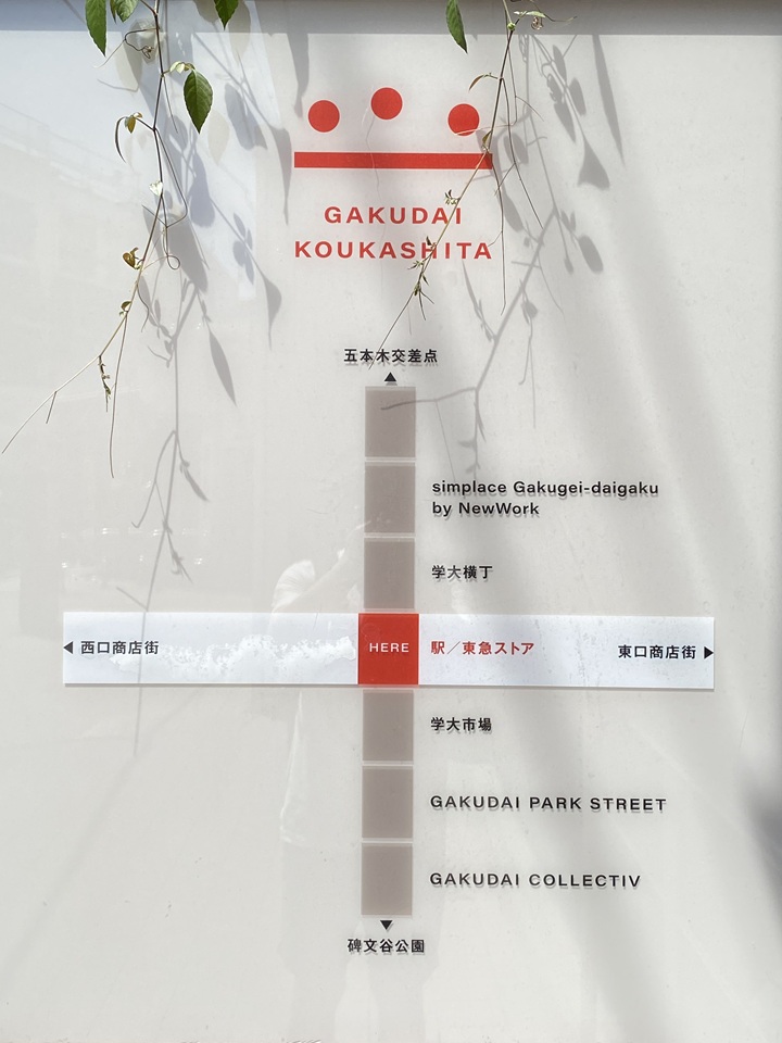 学芸大学の案内マップ