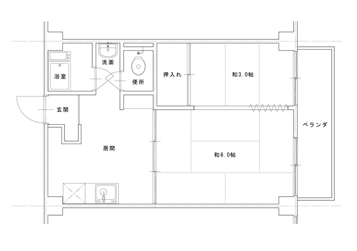 リフォーム前の間取り図